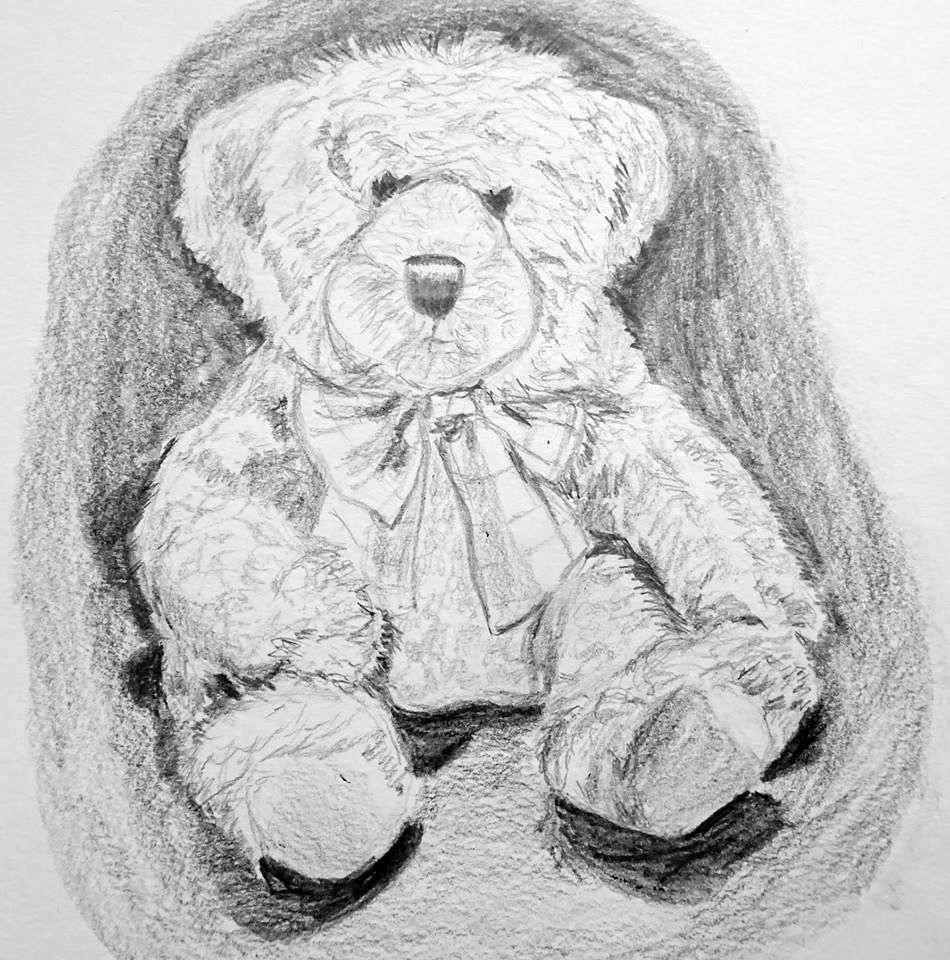 ✏️ pencil drawing. teddy bear …