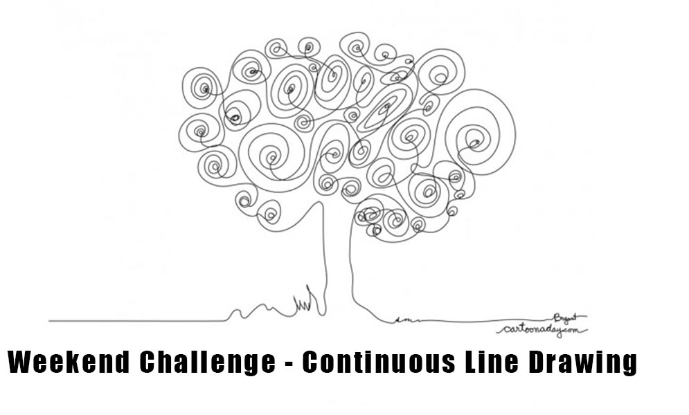 Weekend Art Challenge – Continuous Line Drawing