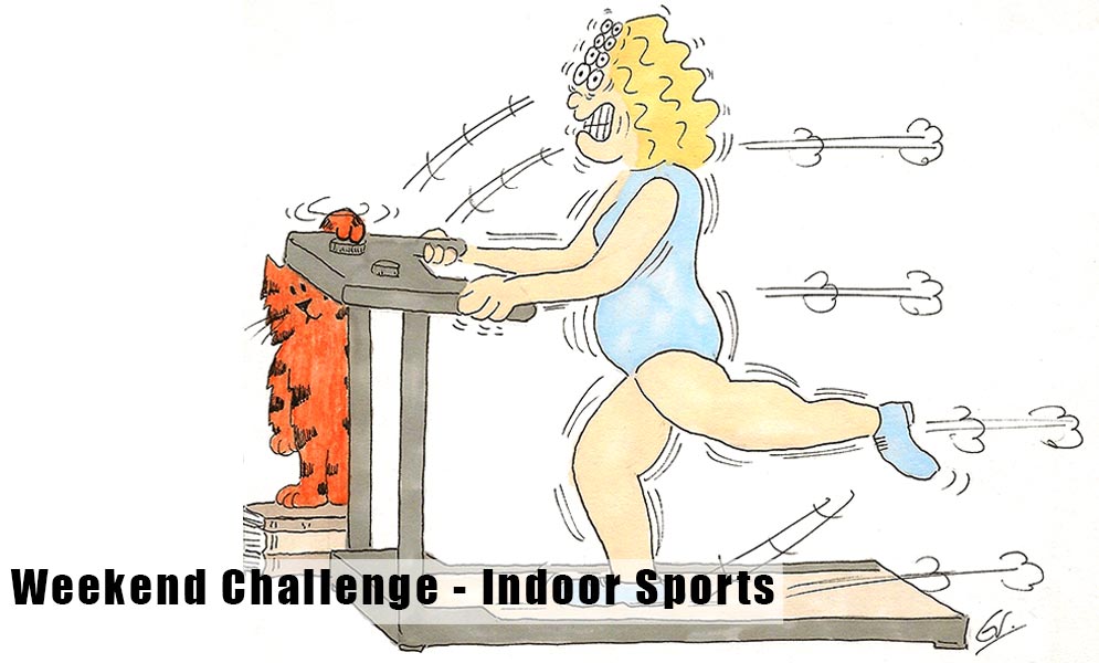 Weekend Art Challenge – Indoor Sports
