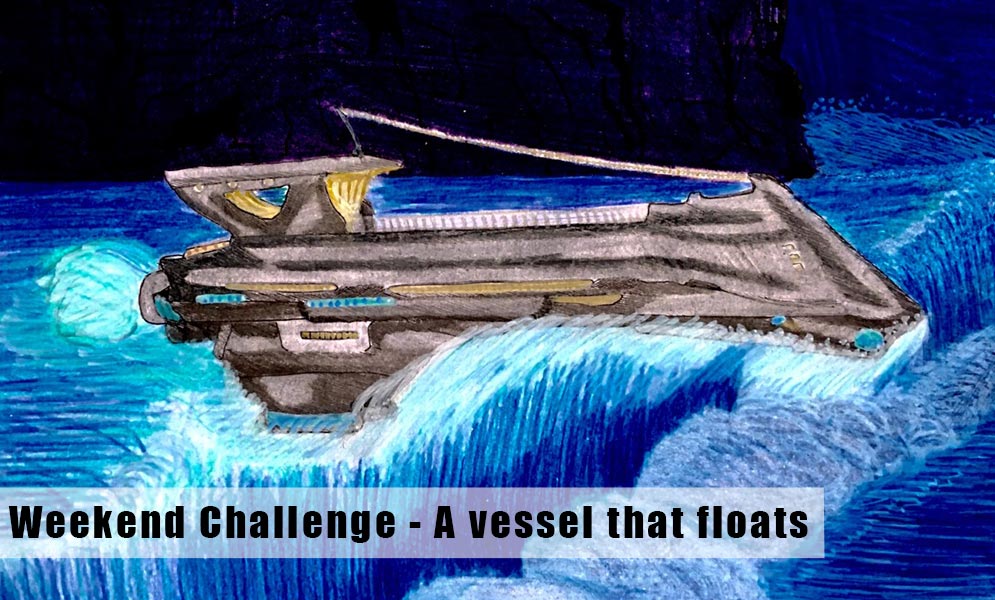 Weekend Art Challenge – A Vessel That Floats