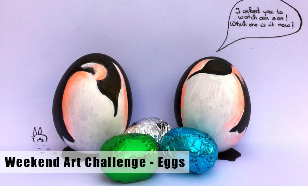Weekend Art Challenge – Easter Eggs!