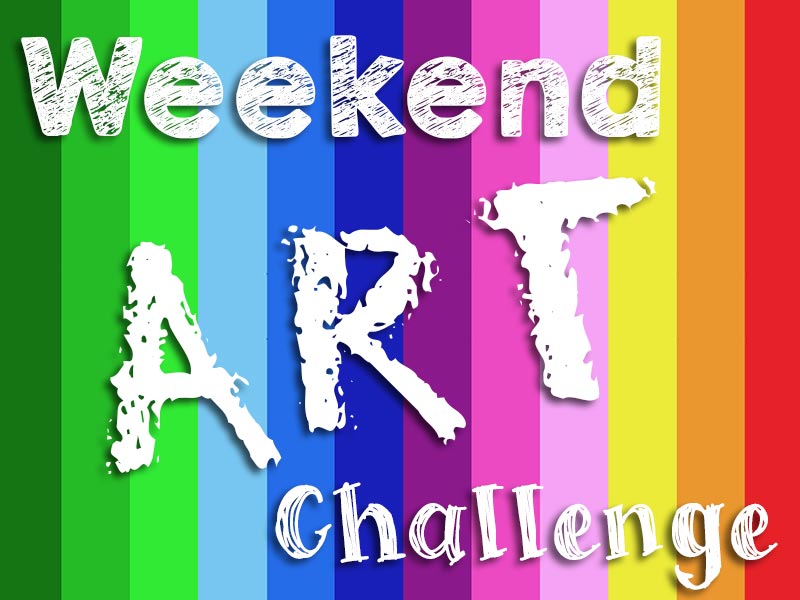 Weekend Art Challenge - Colour Challenge: Blue, Green and Yellow
