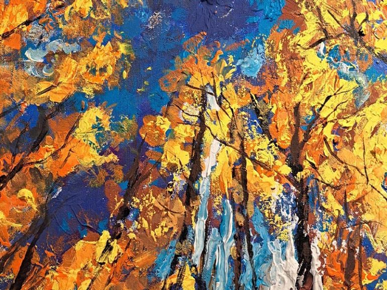 Expressive Landscape Painting by Radmila Ristic